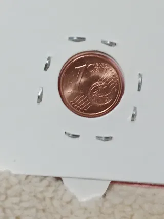 10 Monedas 1 Céntimo España 2008 SC