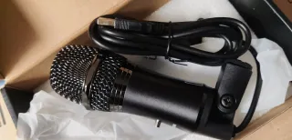 Micrófono USB con trípode y filtro