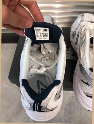 New Balance 530 Talla 41.5 Blanco Plata