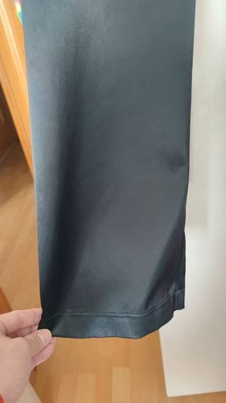 Pantalón satén elástico mujer Blanco Talla S ó 36