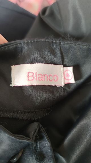 Pantalón satén elástico mujer Blanco Talla S ó 36