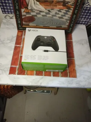 Mando Xbox Negro con detalles verdes