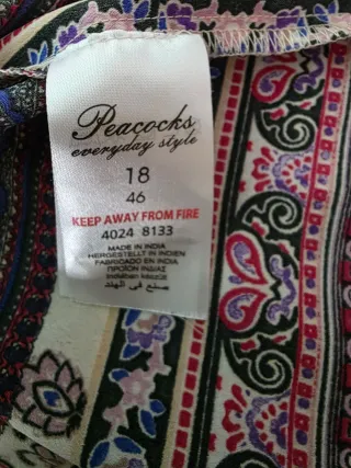 Camiseta Talla 46 Estampada Multicolor