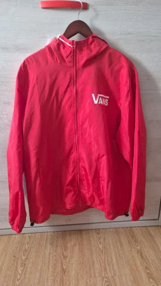 Cortavientos Vans Rojo