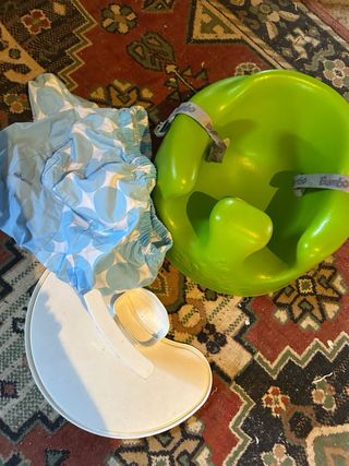 BUMBO asiento bebé + funda y bandeja