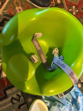 BUMBO asiento bebé + funda y bandeja