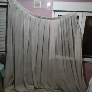 Cortinas grandes beige