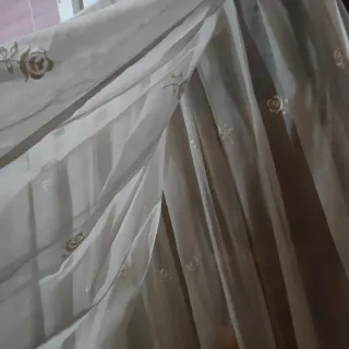 Cortinas grandes beige