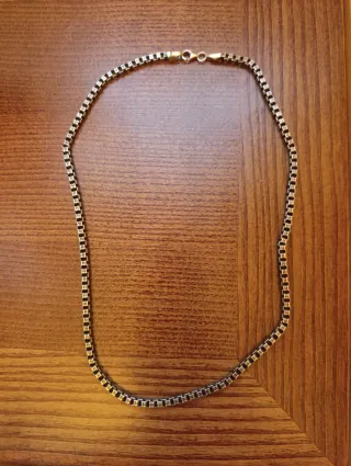 Cadena de plata estilo box chain