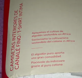 Pack 2 Camisetas Interiores Hombre T. 7XL