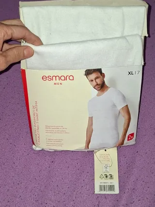 Pack 2 Camisetas Interiores Hombre T. 7XL