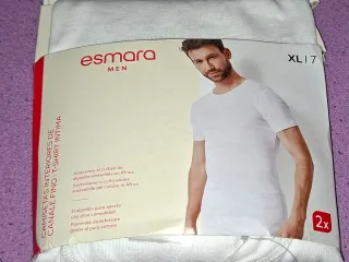 Pack 2 Camisetas Interiores Hombre T. 7XL