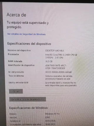 Ordenador Sobremesa Dell Optiplex 390 i5