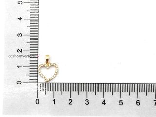 colgante oro 18k con piedra con circonita