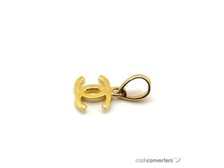 colgante oro 18k con piedra con circonita