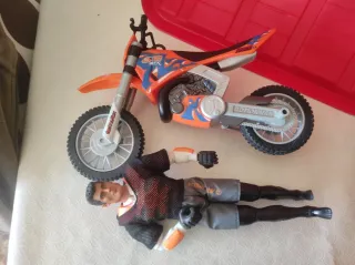 Muñeco Action Man con Moto