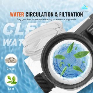 Pompa per piscina a terra da 1500 W (2HP), 220V-240V, pompa a doppia velocità 1450/2860 RPM, 1800 W, potente pompa con una portata massima di 33000 L/H, pompa per piscina a risparmio energetico...