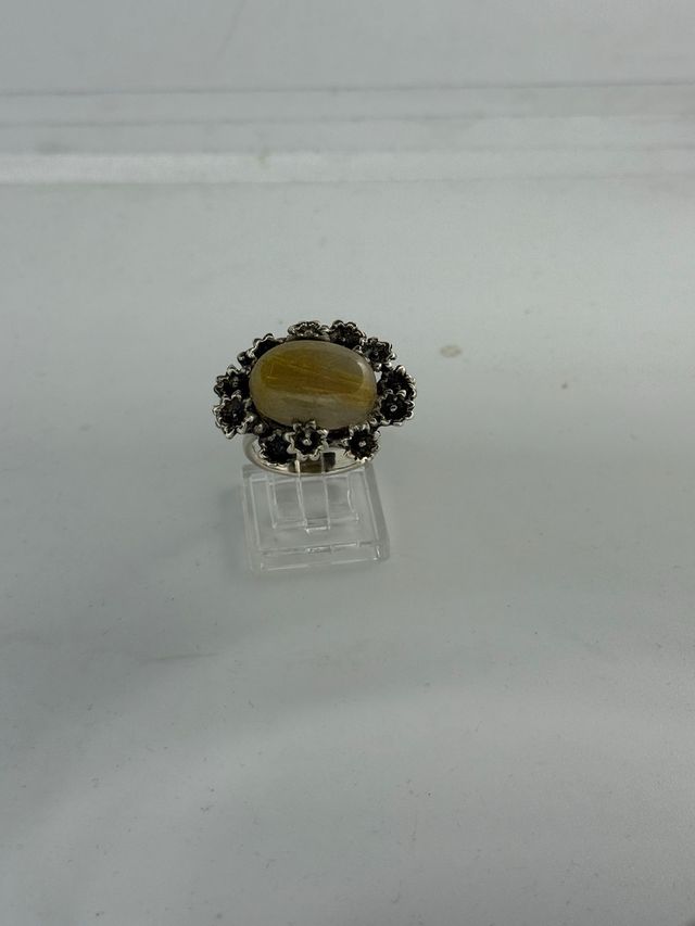 Anello Argento 925 Agata Striata