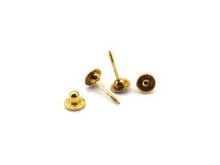 pendientes oro 18k con piedra con circonita