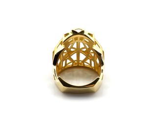 anillo oro 18k con circonita