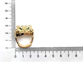 anillo oro 18k con circonita