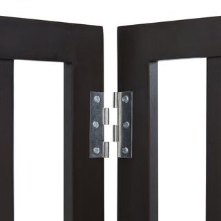 Porta per Cani Indipendente, 60 cm A x 152 cm L Porta per Animali Indipendente, Porta Pieghevole per Cani a 3 Pannelli per Passaggi Larghi e Stretti, Barriera Espandibile per Cani con Sop...