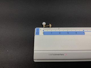 pendientes oro 18k con piedra