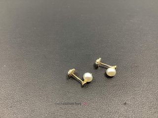pendientes oro 18k con piedra