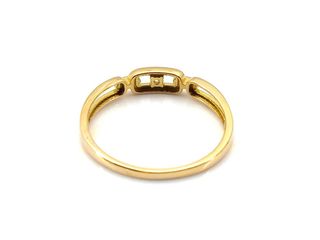 alianza oro 18k con piedra con circonita