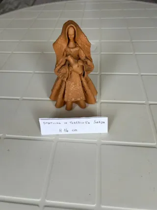 Statuina terracotta sarda H 14 cm