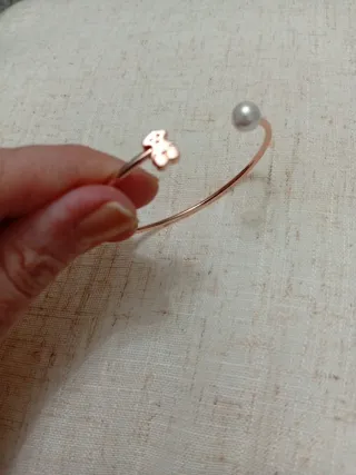 Pulsera Tous Oro Rosa Plata 925 Perla
