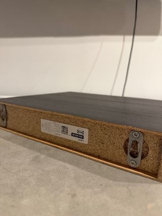 Estante IKEA LACK Negro/Marrón Madera