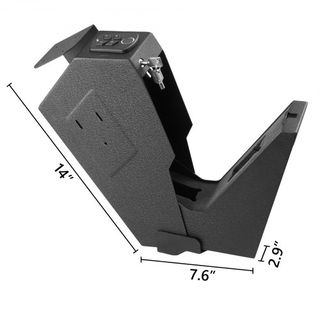 Caja Fuerte para Pistolas con Huella Dactilar, Almacenamiento de Armas, Soporte para Pistolas, Acceso Rápido, Cerradura de Seguridad, Caja de Llave