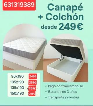 Canapé + Colchón desde 249€