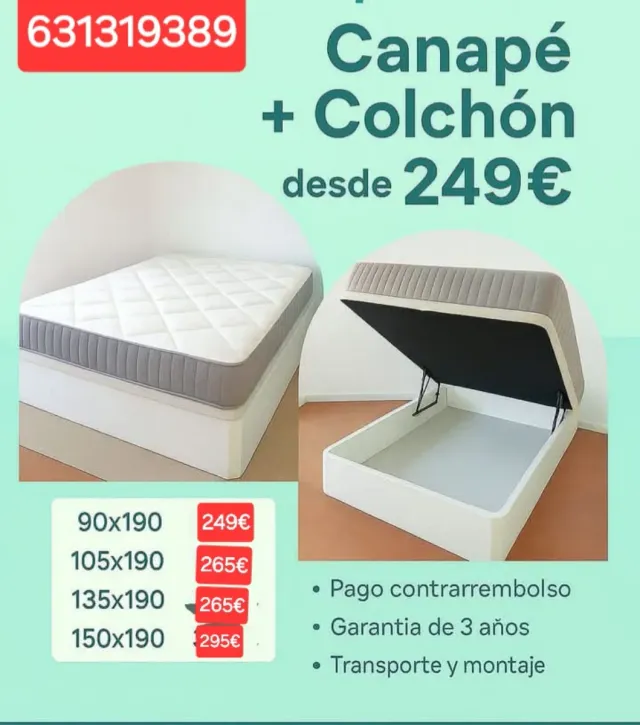 Canapé + Colchón desde 249€