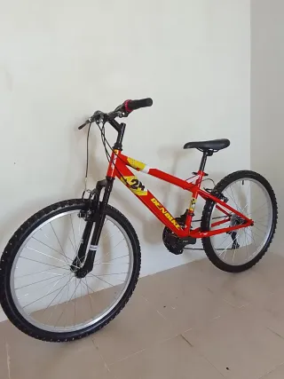 Bicicleta Roja DENBIKE niño 24"para 9_10