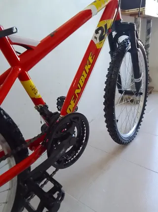 Bicicleta Roja DENBIKE niño 24"para 9_10