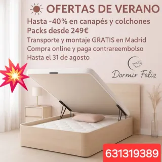 Canapé abatible oferta verano