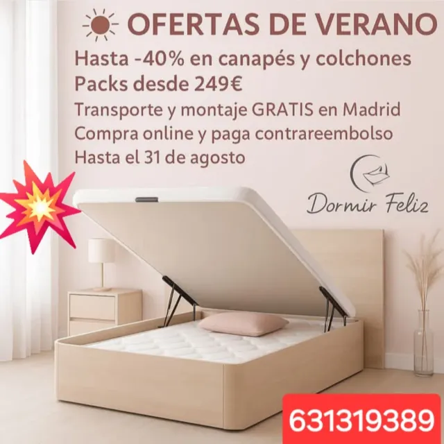 Canapé abatible oferta verano