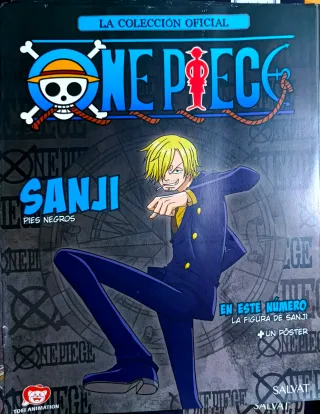 Pósters One piece que vienen en pequeñas revistas.