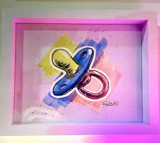 Disegno moderno fatto a mano su carta