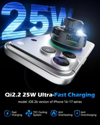 CLOUDVALLEY Cargador Coche Qi2.2 25W MagSafe