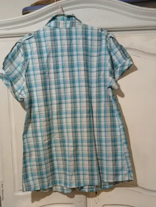 Vestido cuadros corto