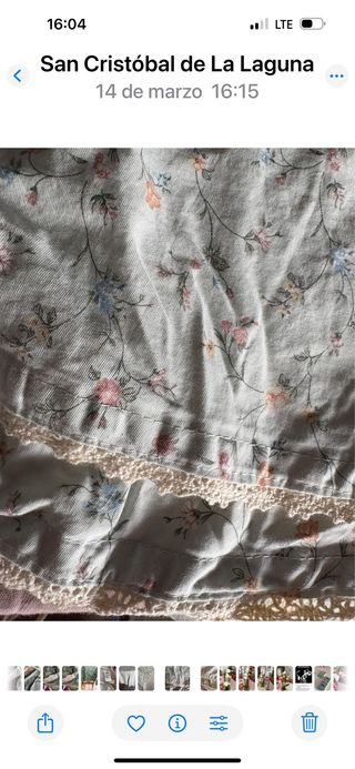 Mantel redondo Zara Home floral