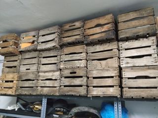 Cajas de madera rústicas para fruta