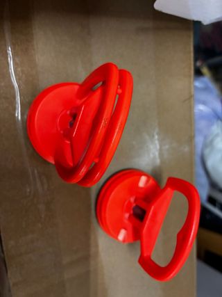 2 Ventosas Rojas con Asa