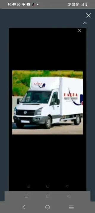 Alquiler de furgoneta y camion carrozado