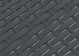 Mesa de jardín ratán gris 160x95x100