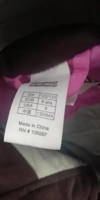 2 Tute da sci per bambini, T/8 entrambi