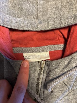 Sudadera Adidas oversize gris